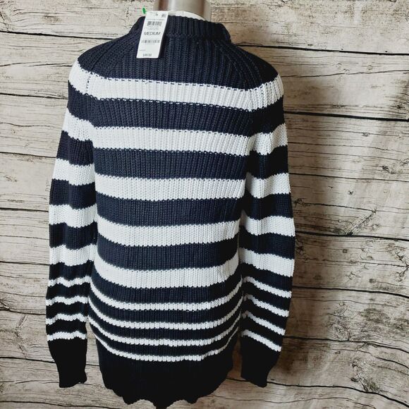 Style & Co. Stripe Black and White Sweater Size Medium NWT - Picture 3 of 6